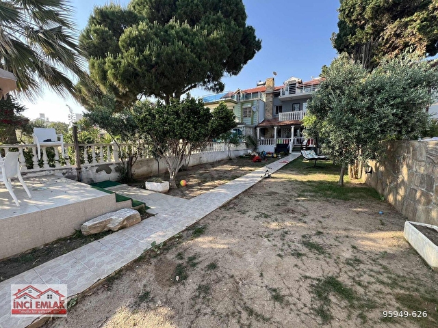 İNCİ,den DENİZE SIFIR 300m ARSA İÇİNDE TEK MÜSTAKİL FIRSAT VİLLA - Görsel 11