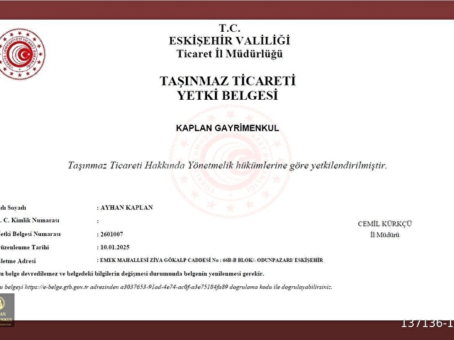 KAPLAN GAYRİMENKUL’DEN EMEK MAH. ZİYA GÖKALP CAD. YAKINI 2+1 100 m² SATILIK DAİRE - Görsel 27