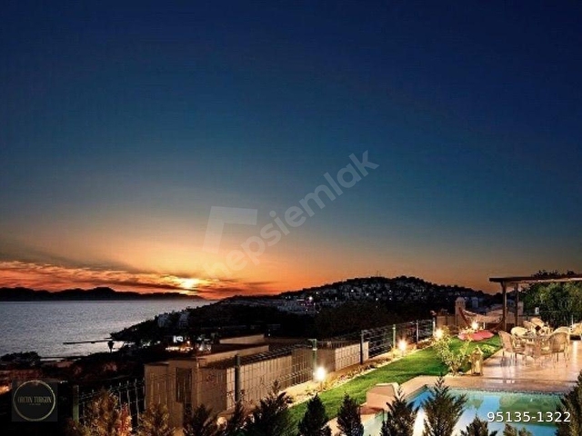 Bodrum Gümüşlük Kum Plajlı Koyda Adalar Manzaralı 6+2 Villa - Görsel 11
