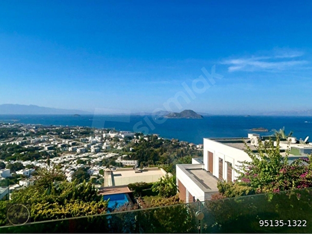 Bodrum Gümüşlük Kum Plajlı Koyda Adalar Manzaralı 6+2 Villa - Görsel 19