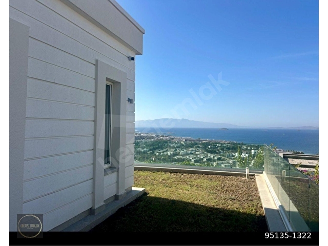 Bodrum Gümüşlük Kum Plajlı Koyda Adalar Manzaralı 6+2 Villa - Görsel 21