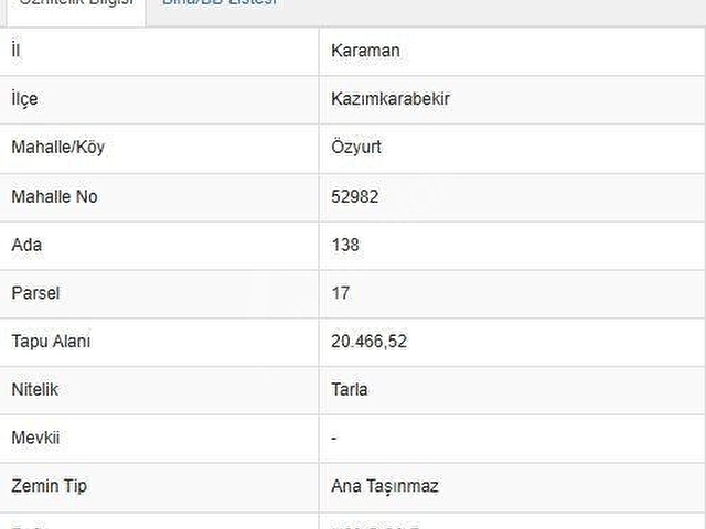 KARAMAN KAZIMKARABEKİR ÖZYURT İMARA CEPHE 20.466 m2 SATILIK TARLA - Görsel 2