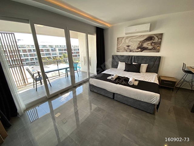 KKTCDE İSKELE LONG BEACHTE OTEL KONSEPTİ HAVUZ MANZARALI SATILIK GENİŞ 1+0 STÜDYO DAİRE - Görsel 7