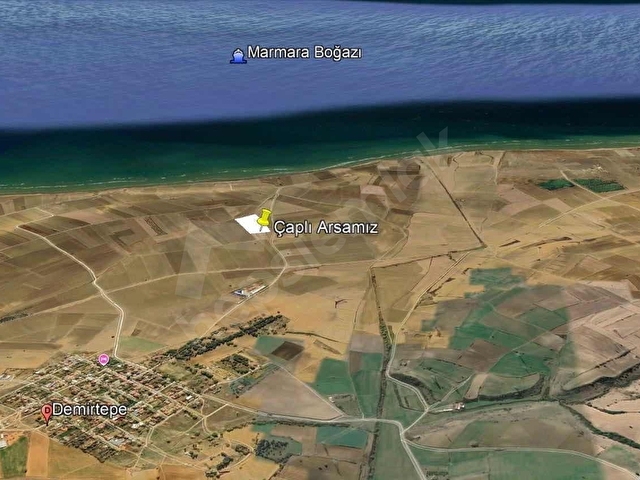 DEMİRTEPEDE DENİZ MANZARALI 317 m2 SATILIK TARLA - Görsel 4