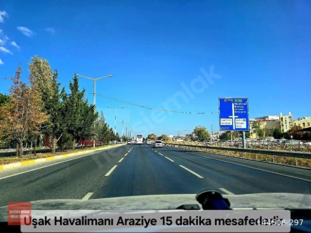 UŞAK BANAZ MERKEZDE 3739 m2 ANA YOL ÜZERİNDE/ELK SU/YHT, O.SANAYİ BANAZ İLÇE MANZARALI. AÇIKLAMADA. - Görsel 4
