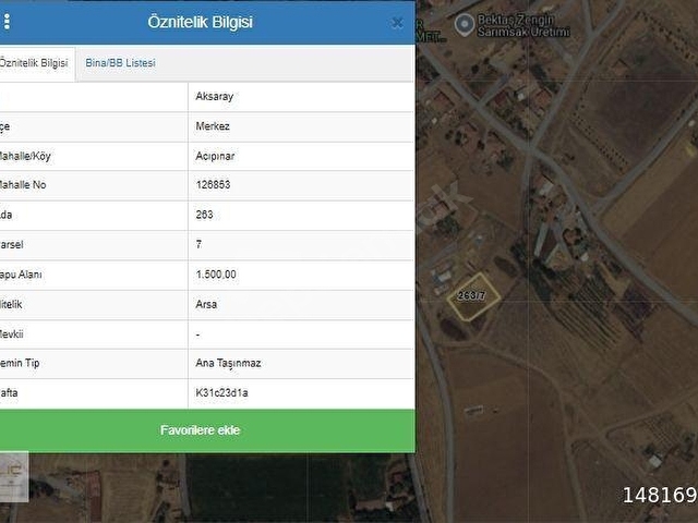 AKSARAY MERKEZ ACIPINARDA SATILIK YATIRIMLIK ARSA - Görsel 16