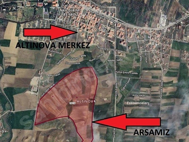 PURSAKLAR ALTINOVA█800/10 ESKİ (1019) PARSELDE İMARA SINIR 325m² SATILIK ARSA - Görsel 2
