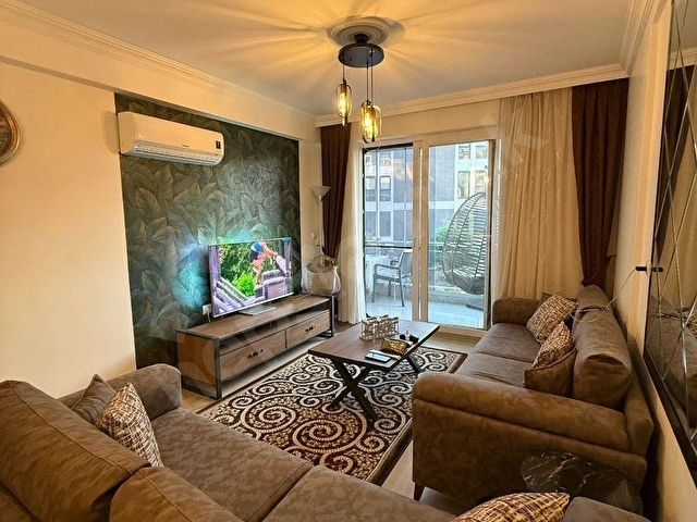 KUŞADASI SİTE İÇERİSİNDE DENİZ MANZARALI GENİŞ 1+1 SATILIK DAİRE - Görsel 4