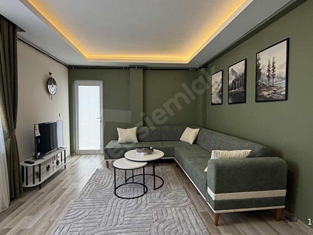 SATILIK |TRAMVAY 1 SOK. SAHİL 5 DK. EŞYALI 55 m² ÇİFT BALKON 1+1