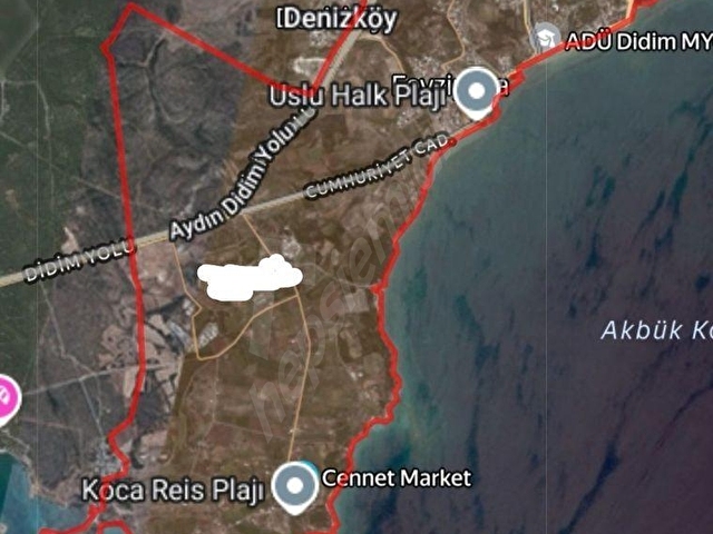 TUTKUDAN AYDIN DİDİMDE DENİZE 900  METRE MESAFEDE İMARLI SATILIK ARSA - Görsel 2