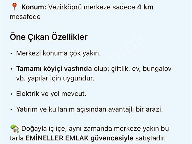 EMİNELLER EMLAK YAKUP ÇALIŞKANDAN TARLA YATIRIMK EV YAPILIR - Görsel 2