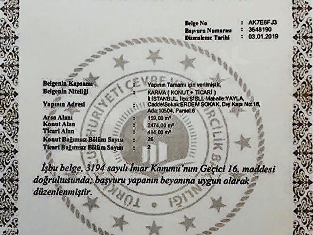 ŞİŞLİ FERİKÖYDE 2+1 SATILIK DAİRE - Görsel 14