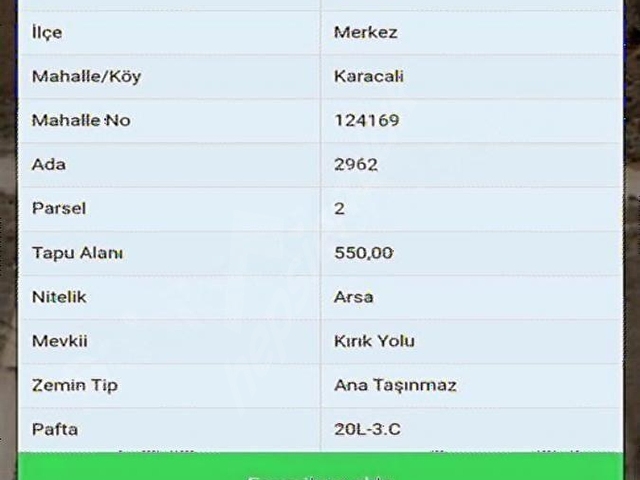 Uzmanından  KIRIKKALE MERKEZ  HARİKA LOKASYONDA İMARLI Arsa
