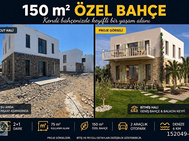 YALIÇİFTLİK’TE 150 M2 BAHÇELİ 2+1 MODERN SİTE YENİ PROJE - Görsel 5