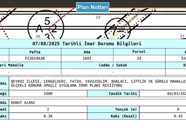 BEYKOZ YAVUZ SELİM`DE DOĞA MANZARALI 0,45 İMARLI SATILIK ARSA - Görsel 16