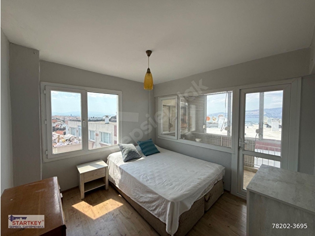 🌊 Karabağlar Vatan Mahallesi’nde Full Deniz Manzaralı 3+1 | 120 m² | Balkonlu kapalı mutfak - Görsel 12