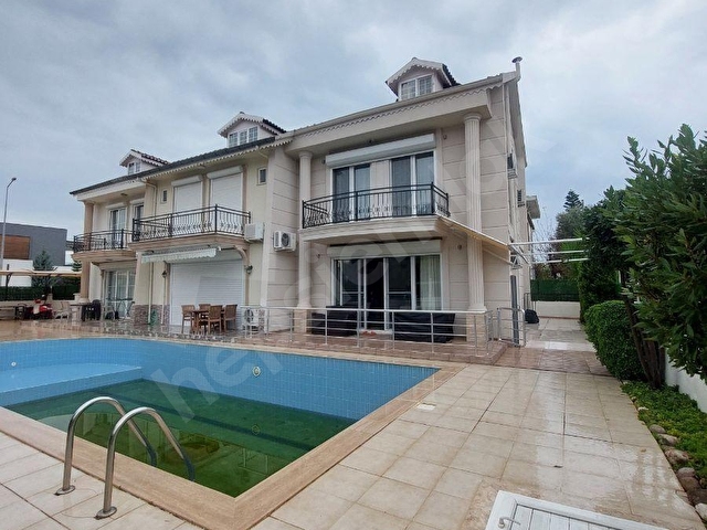 BELEK DE SATILIK LÜKS TRİPLEKS 3+1 HAVUZLU MOBİLYALI - Görsel 3