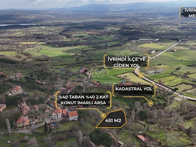 BALIKESİR İVRİNDİ OSMANLAR MAHALLESİNDE SATILIK İMARLI ARSA - Görsel 3