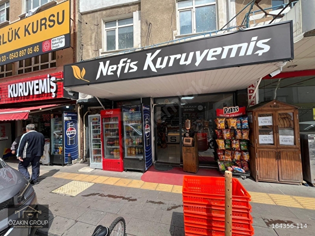 ÖZAKIN GAYRİMENKULDEN ANA CADDE ÜZERİ DEVREN SATILIK KURUYEMİŞ DÜKKANI