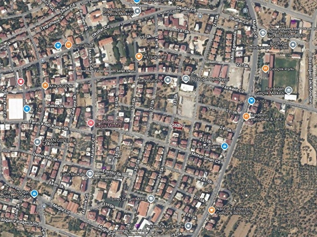BOZDOĞAN BELEDİYE ARKASINDA 405m2 3 KAT İMARLI VİLLA DAİRE TRİPLEKS - Görsel 2