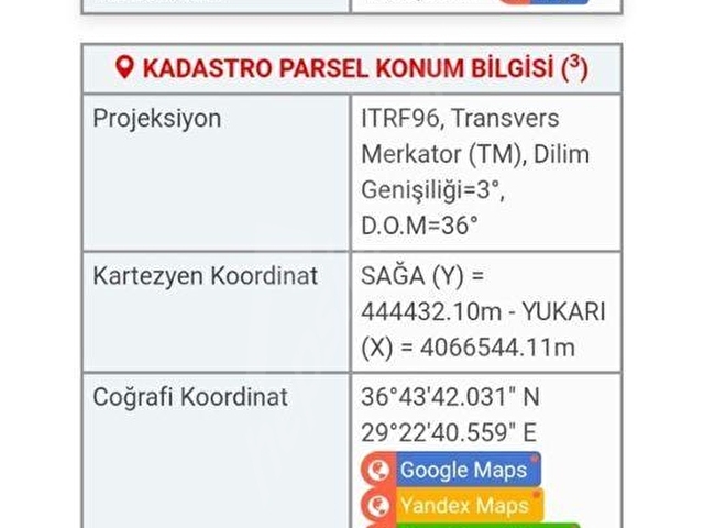 SEYDİKEMER SAHIL CEYLAN 1485 m2 arsa - Görsel 21