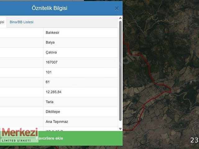 BALYA ÇALOVA KÖYÜNDE 12285 M2 SATILIK ARAZİ - Görsel 11