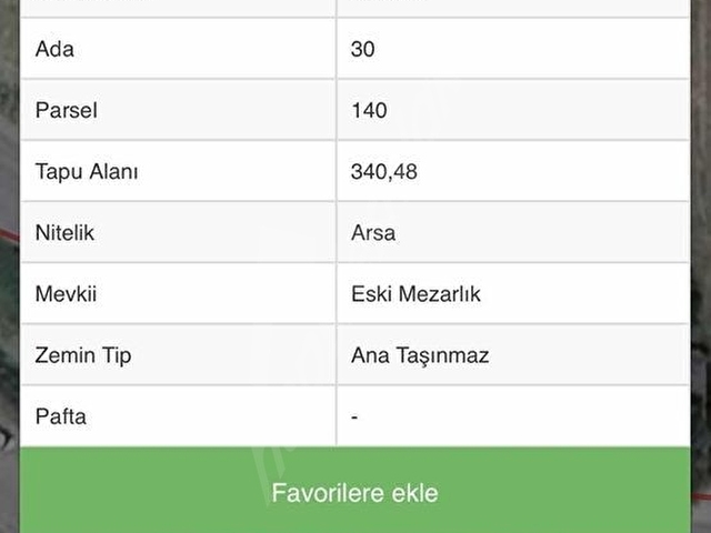 ÇIKINLARDA HİSSELİ KÖŞE PARSEL