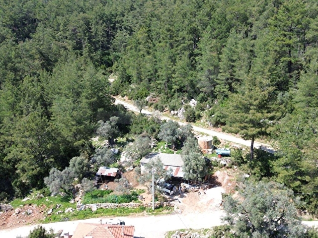 Milas Korucuk’ta Doğayla İç İçe, İçerisinde Yapı Bulunan Arazi - Görsel 4