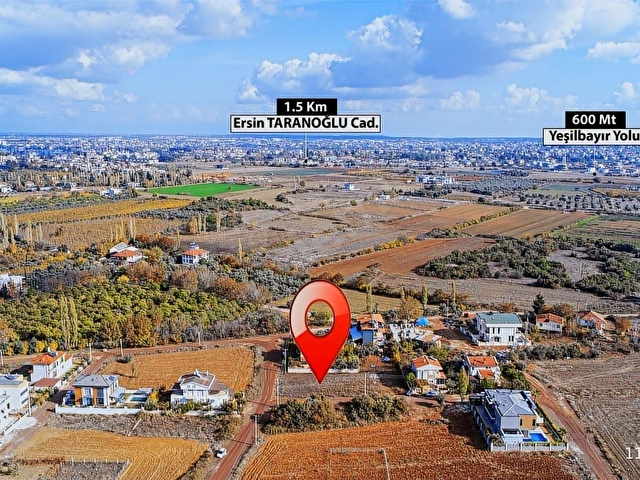 DÜZLERÇAMINDA 579 M2 KÖŞE PARSEL VİLLA ARSASI - Görsel 21