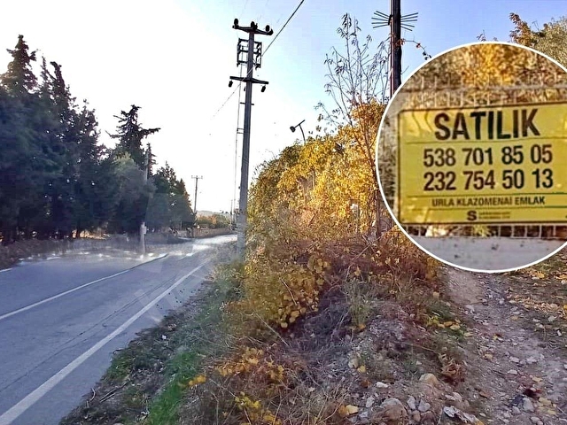 Urla İtokent Yolunda İmar Yakın İçnde İş Yeri Olan Satılık Arazi - Görsel 10