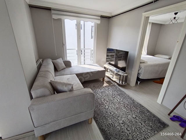İNCESUDA EŞYALI, DENİZ MANZARALI 1+1 KİRALIK DAİRE - Görsel 6