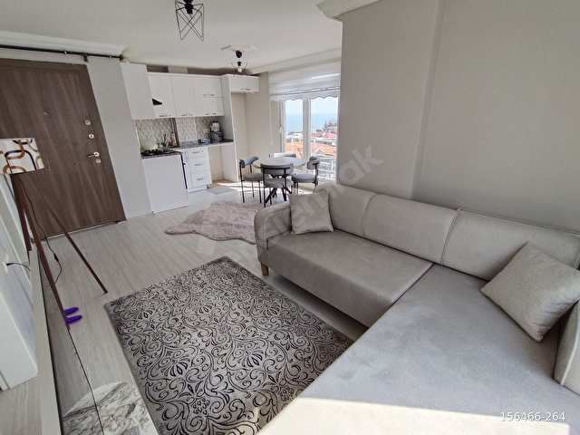 İNCESUDA EŞYALI, DENİZ MANZARALI 1+1 KİRALIK DAİRE - Görsel 12