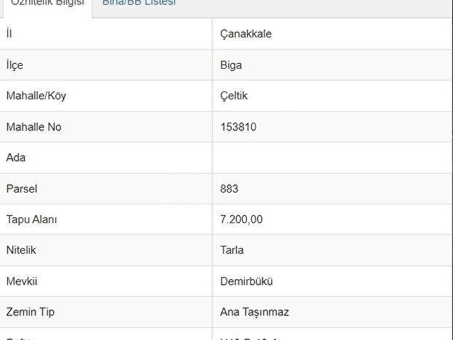ÇANAKKALE ÇELTİK 7200 M2 TEK TAPU SATILIK - Görsel 7