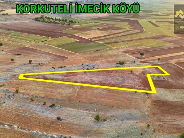 KORKUTELİ İMECİK KÖYÜ SATILIK 5.128M2 TARLA ARAZİ YOLU VAR - Görsel 5
