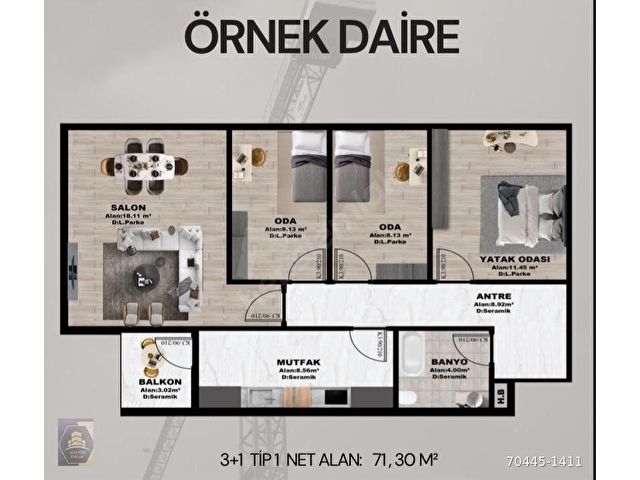 KONUTBİRLİK SİTESİNDE 2+1 75M2 KENTSEL DÖNÜŞÜM FIRSATI...KAÇIRMA - Görsel 19