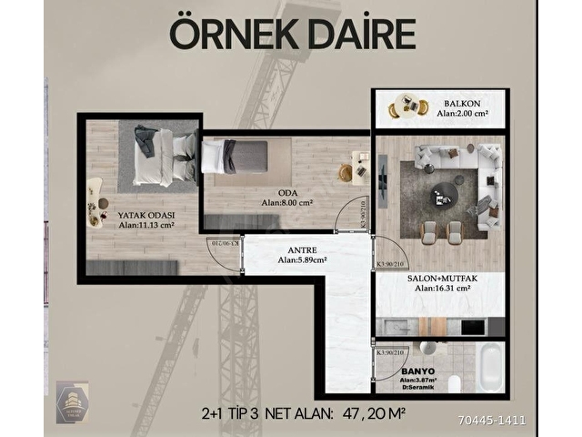 KONUTBİRLİK SİTESİNDE 2+1 75M2 KENTSEL DÖNÜŞÜM FIRSATI...KAÇIRMA - Görsel 20