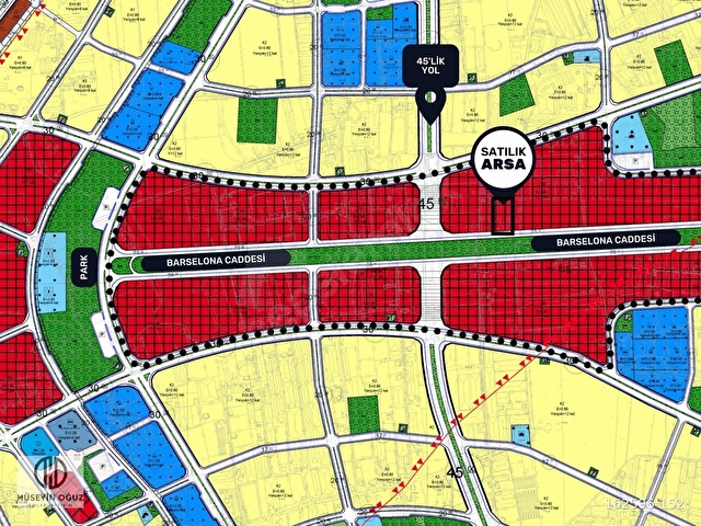 HÜSEYİN OĞUZDAN KIRCAMİDE BARSELONA CADDEDE 81m² TİCARİ ARSA