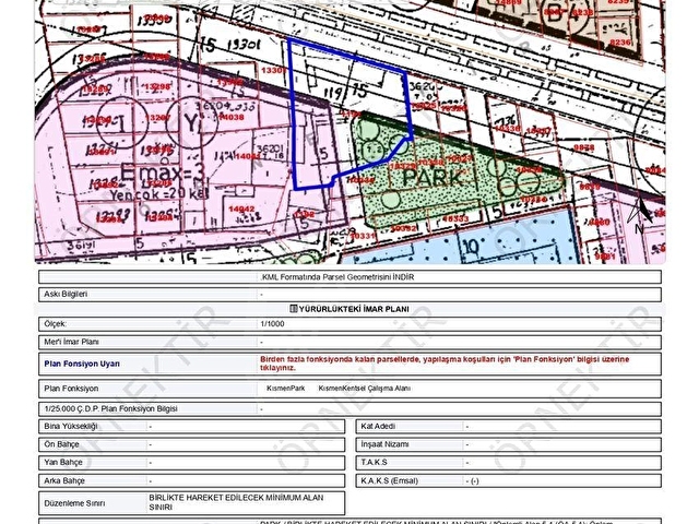 BORNOVA KAMİL TUNCA BULVARI ÜZERİNDE 1082 M2 SATILIK ARSA - Görsel 2