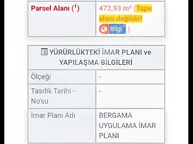 BERGAMA FEVZİ PAŞA MAH.İÇİNDE KARGIR EV OLAN ARSAMIZ SATILIKTIR - Görsel 3