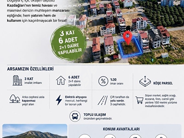 SAHİBİNDEN ÖREN YOLUNDA 424 M2 DENİZE YAKIN SATILIK ARSA - Görsel 5