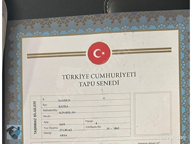BAFRA ALPARSLAN MAHALLESİNDE 5 KATA İMARLI 272 M² ARSAMIZ SATILIKTIR. - Görsel 4