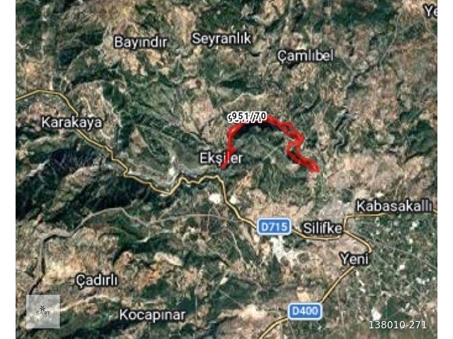 MERSİN Silifke Bucaklı Göksu Nehri kenarında 21.757 m2 Satılık - Görsel 7