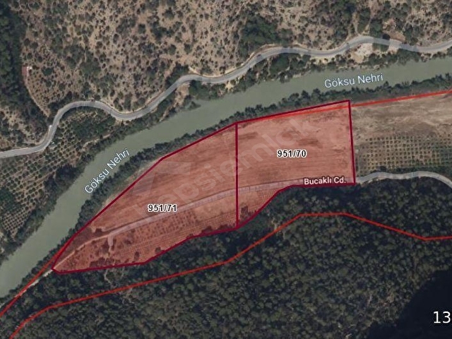 MERSİN Silifke Bucaklı Göksu Nehri kenarında 21.757 m2 Satılık - Görsel 5