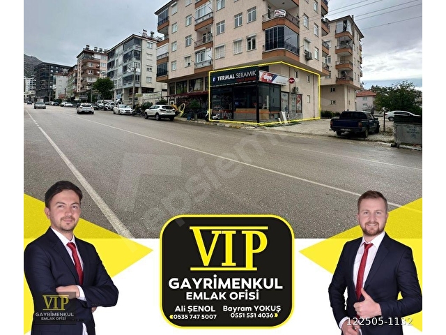 VIP GAYRİMENKUL den Cadde Üzerinde 180 m² 2 Katlı Dükkan