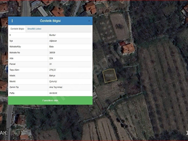 AĞLASUN BALA MAHALLESİNDE İMAR İÇERİSİNDE FIRSAT BAHÇE - Görsel 3