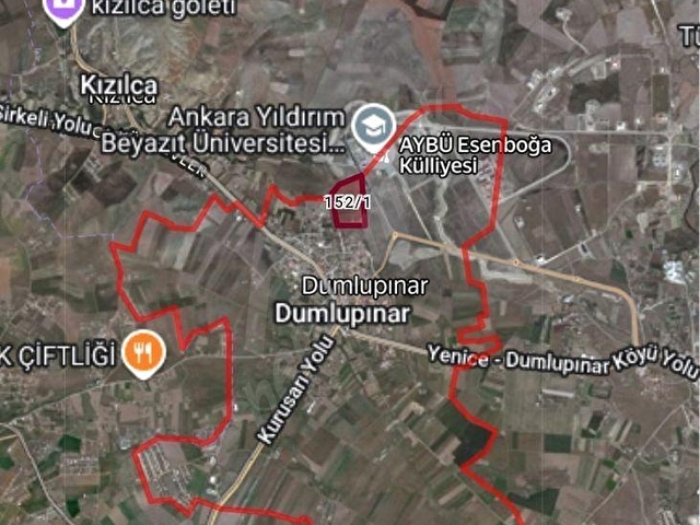 BOZKUŞTAN DUMLUPINARDA ÜNİVERSİTE VE İMAR YANI 8 DÖNÜM ÇEVRİLİ. - Görsel 7