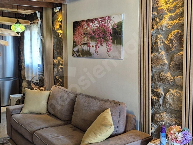 Dikili Yahşibeyde Deniz Manzaralı, Otantik Bahçeli Taş Ev - Görsel 14
