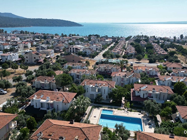 Didim Akbük Te Denize 300 Metre Satılık Bahçeli Ev-Müstakil 3+1 Yüzme Havuzlu Deniz Manzaralı - Görsel 4