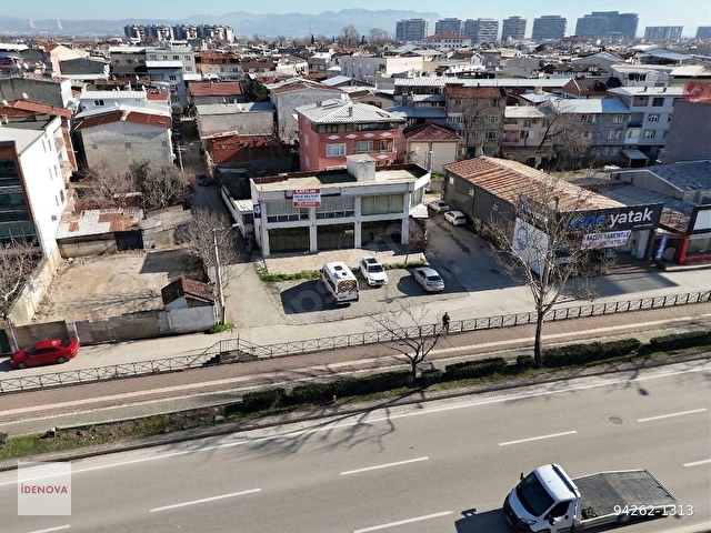 İDENOVAdan Mudanya Yolu üzerinde 15m cepheli kiralık dükkan