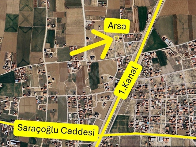 Saraçoğlu Mah. 772m2 1.Kanaldan Önce İmarlı Arsa - Görsel 5